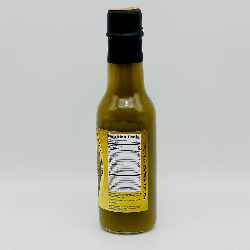 Bust It Big Jalapeno Poblano Tomatillo Hot Sauce